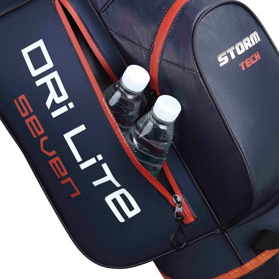 Big Max DriLite Seven Waterproof 2023 Sac trépied, bleu marine/orange foncé