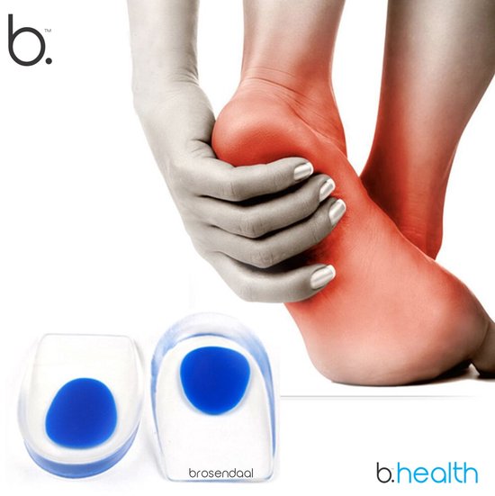 Semelles Brosendaal pour éperon calcanéen - Semelles intérieures en gel pour hommes et femmes - Pointures 39 à 45 - Supports d'arche - 1 paire