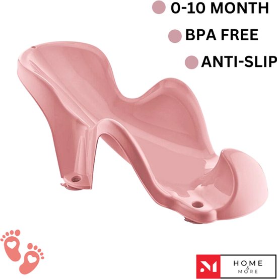 Baby badzitje - 4 zuignappen - 0 tot 10 maanden - ROOS