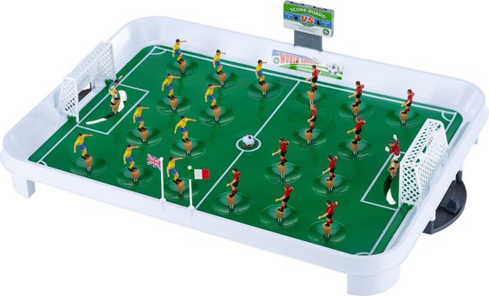 Outtec® Mini Tafelvoetbal, Voetbalspel, Tafelvoetbalspel, Voetbalspeelgoed, Tafelvoetbaltafel - 50 x 36 cm - voor Kinderen en Volwassenen - Speelgoed