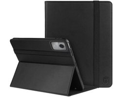 Rosso Element Hoes Geschikt voor Lenovo Tab M11 | Book Case | Volledige bescherming | Elastische band | Sleep/Wake functie | Met Penhouder | Verstelbare standaard | Zwart