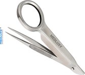 Medluxy - Splinter Pincet - Vergrootglas (loep) - niet verstelbaar - 10 cm - SP0010 (EHBO, Beauty, Hobby , Splinterpincet)