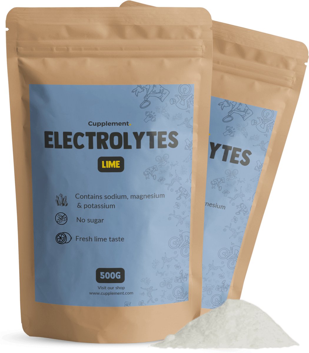 Goedkoopste Cupplement Electrolytes Poeder 500 Gram – Limoen & Citroen Smaak – Suikervrij & Keto – Elektrolyten voor Hydratatie & Energie – Inclusief Gratis Scoop – Geen Tabletten, Bruistabletten, Sportdrank of Waterdrops – Electrolites – 50 Dagen Voorr
