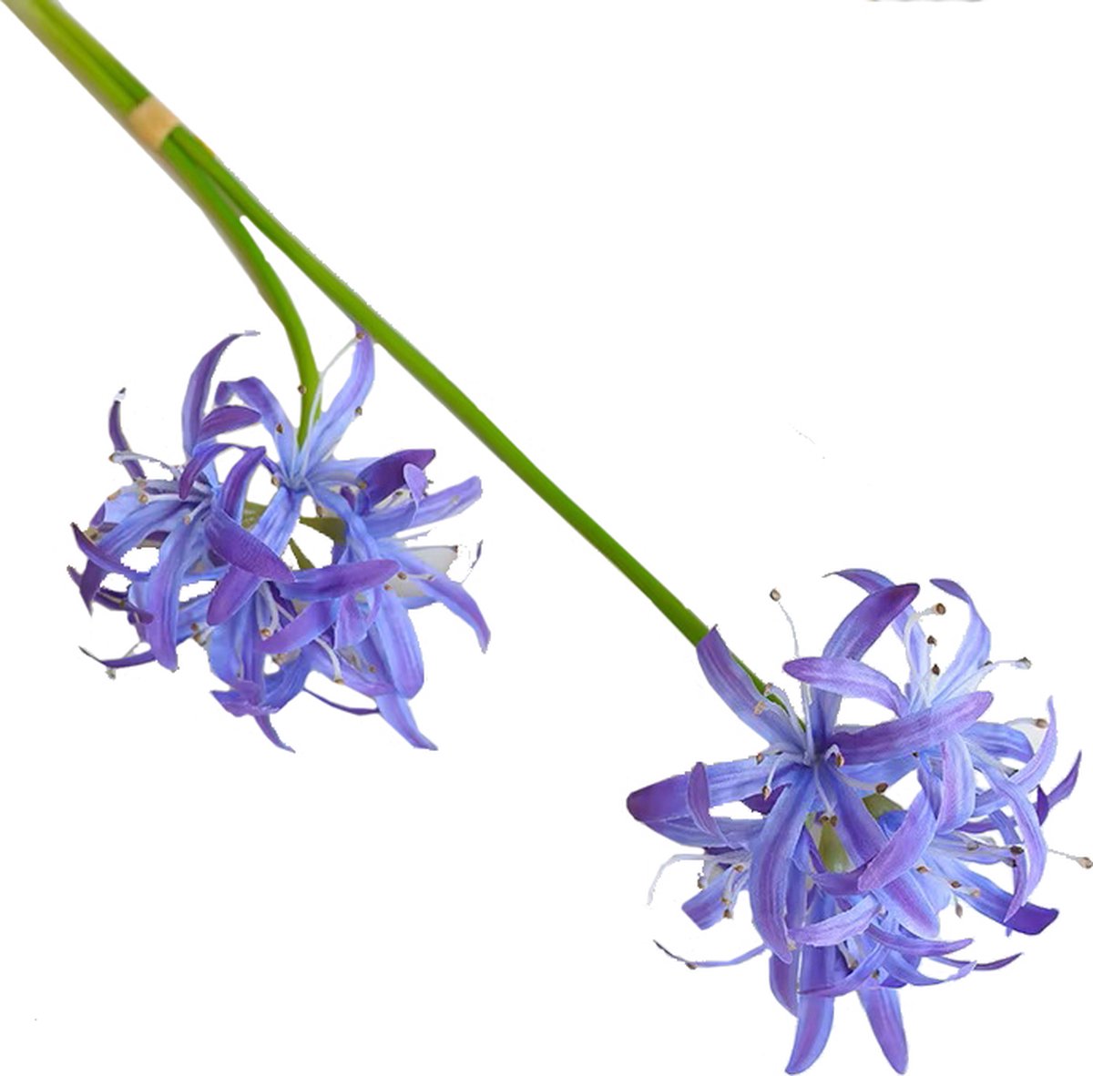Globalgiftshop Steelbloem - kunstbloem lelie 2 bloemig 34 cm paars