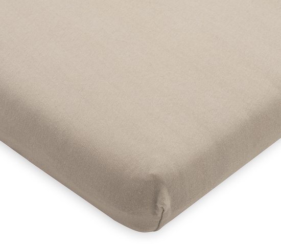 Jollein - Baby Hoeslaken Ledikant Jersey (Nougat) - Katoen - 60x120cm