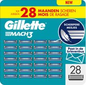 Gillette Mach3 Base Scheermesjes Voor Mannen - 28 Gillette Navulmesjes