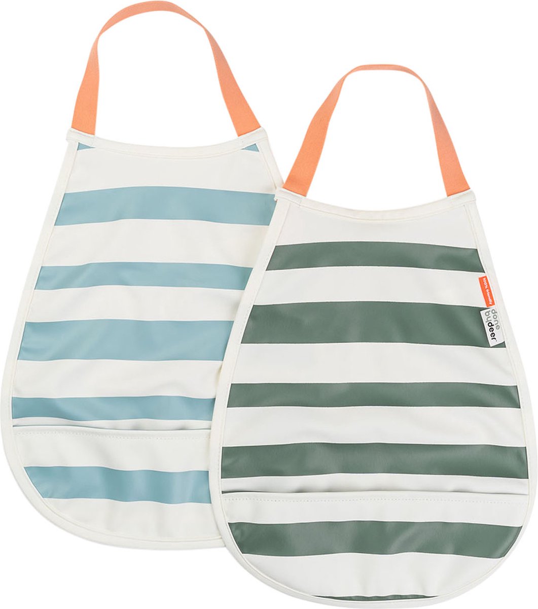 Goedkoopste Done By Deer Slabber Met Strepen Set Van 2 Veelkleurig