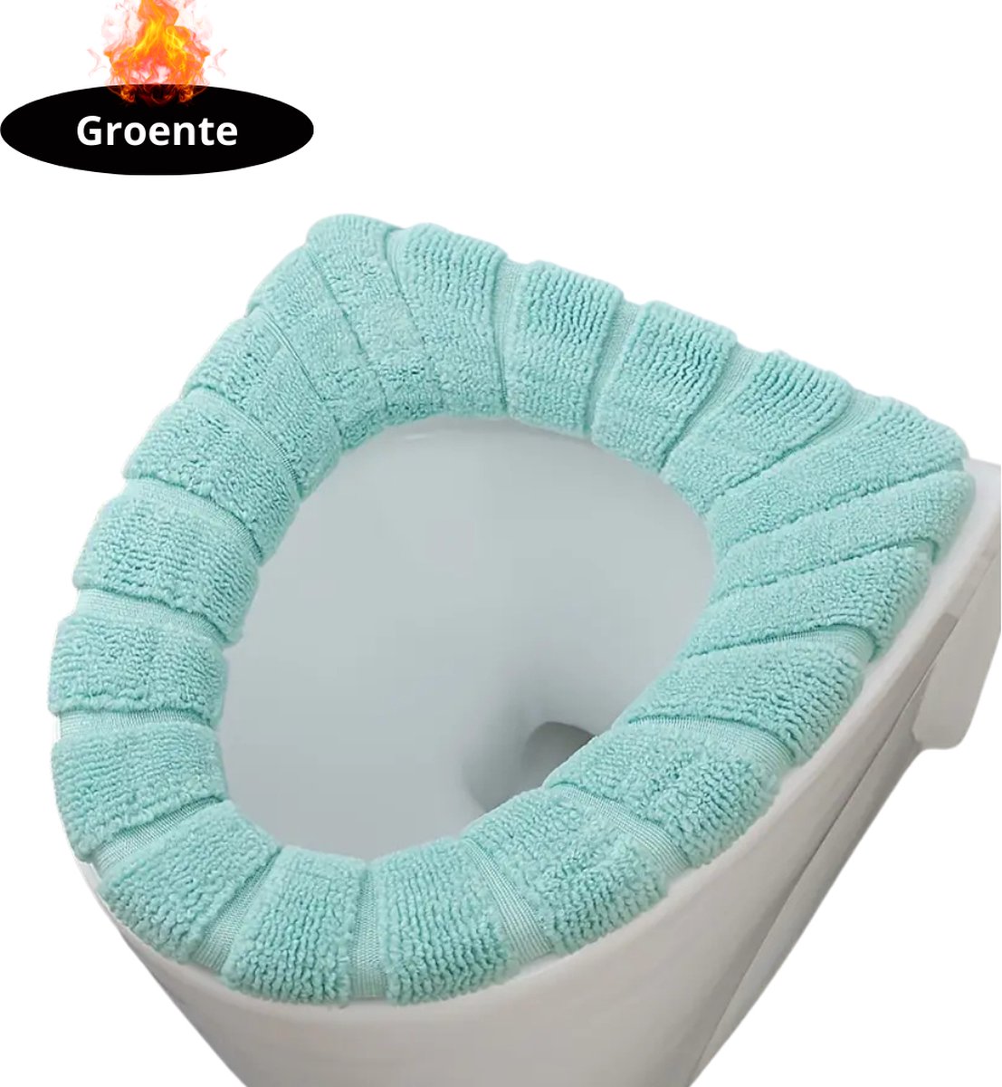 Nivard Wasbare Toiletbril Cover - Wc Bril Hoes - Toiletbril - Wc Deksel - Toiletafdekking - Verwarmde Wc Bril - Groen
