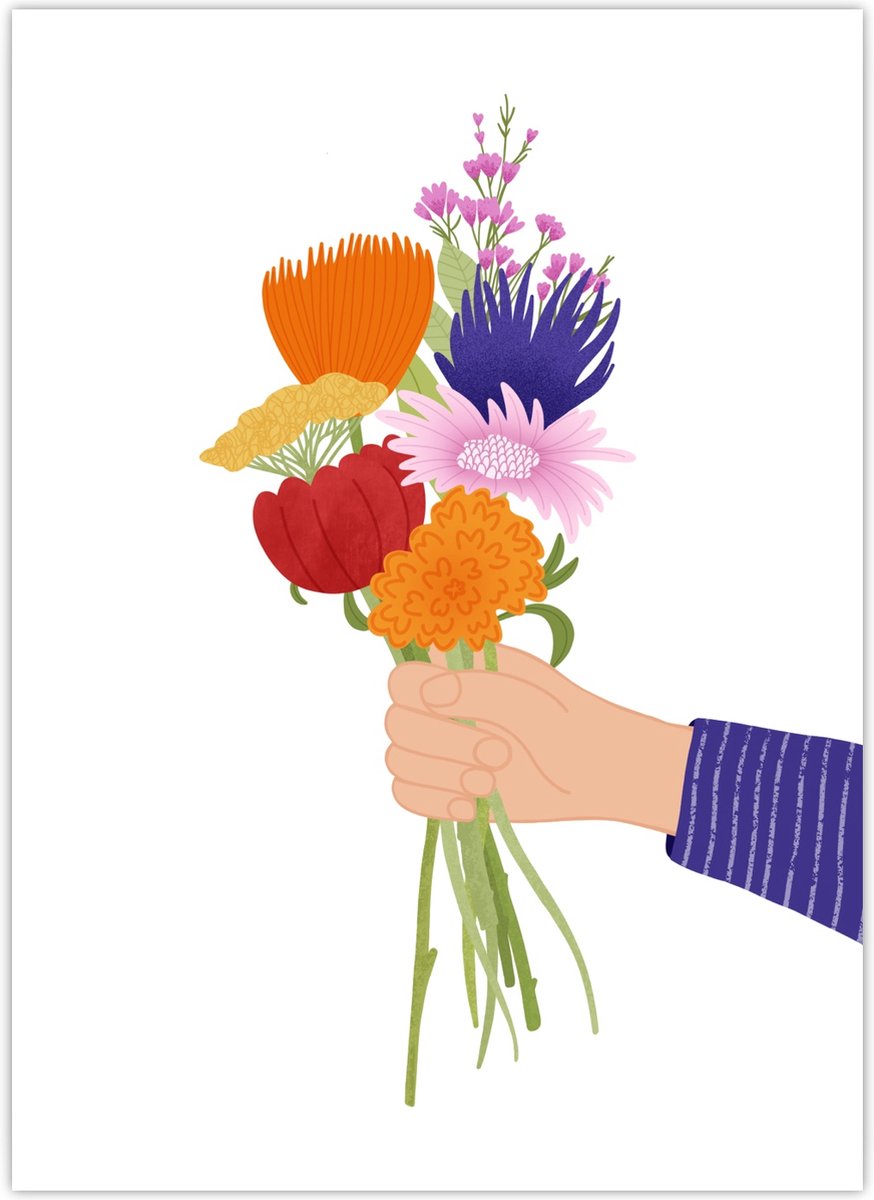 Bloemen kaart | Bosje Bloemen | Speciaal Voor Jou | Wenskaart | Ansichtkaart | A6 | Duurzaam