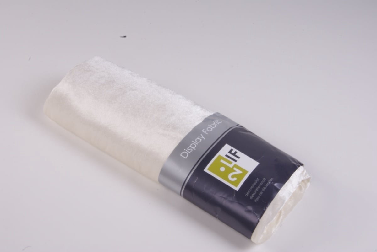 Decoratie stof velvet champagne 140 cm x ± 3 m