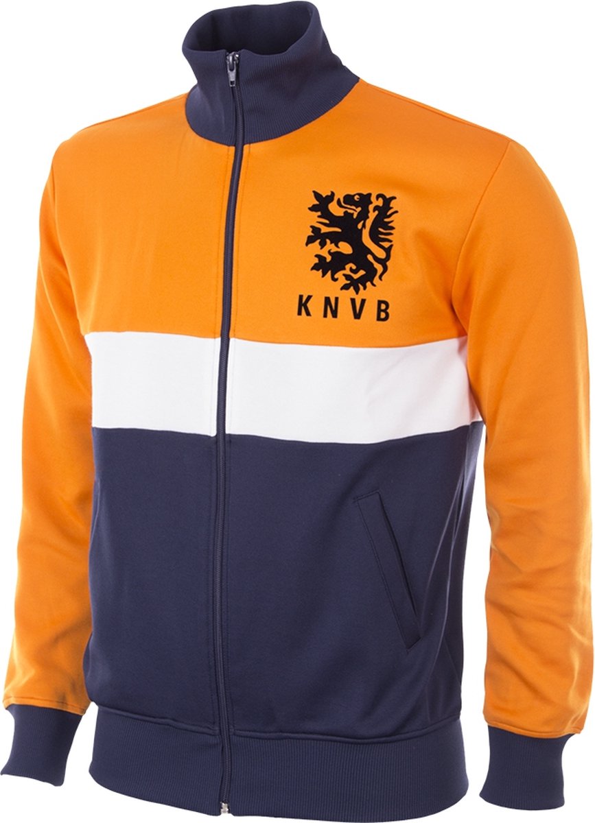 COPA Football - Nederland 1983 - Retro Voetbalvest - Heren - S - Oranje - Blauw