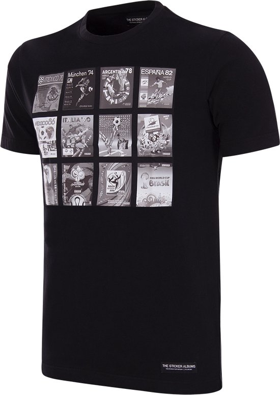 Foto: Copa panini fifa world cup collage t shirt mannen zwart m