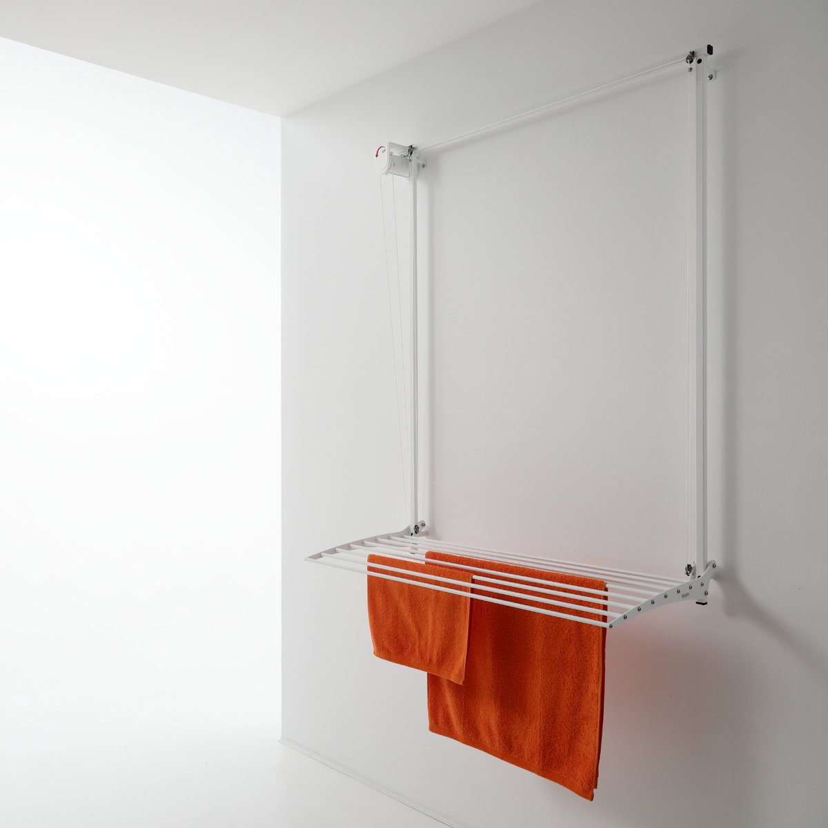 Foxydry Wall 108 cm White droogrek wandmontage -bediening links- Witte kleur - 108 x 52 x 137 cm