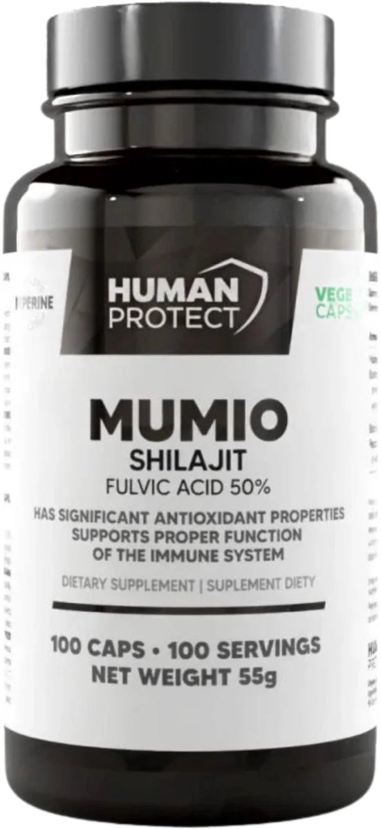 Human Protect - Mumio Shilajit 400mg - 100 Veggie Caps