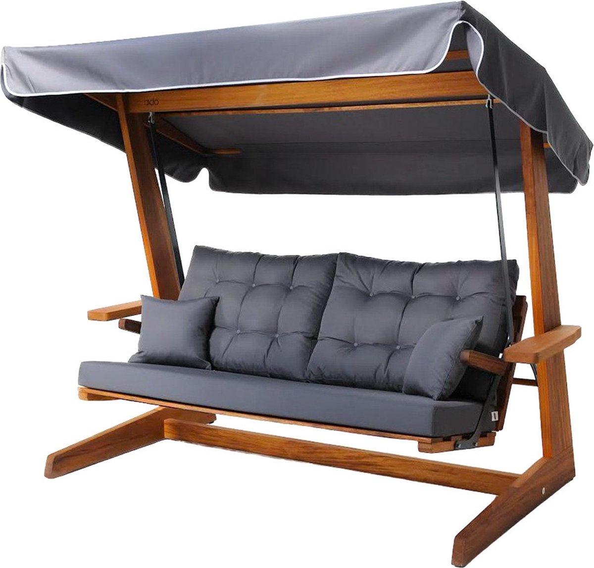 Westmann Houten Verandaschommel Sia 2400 - Antraciet - 120x236x190 cm