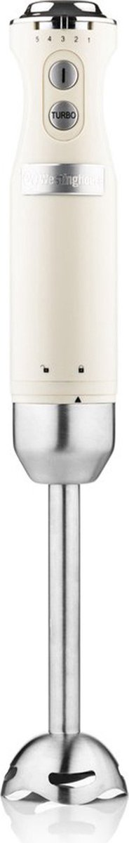 Westinghouse Retro Staafmixer - 600W - Wit - Met Turbo-Functie