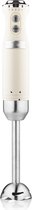 Westinghouse Retro Staafmixer – Turbo functie – Handblender – RVS Mixvoet – Antispat – 600W – Beige