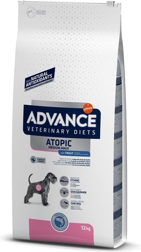 Advance Veterinary Diet Dog - Atopic Care - Medium/Maxi - Hondenvoer - 12 kg
