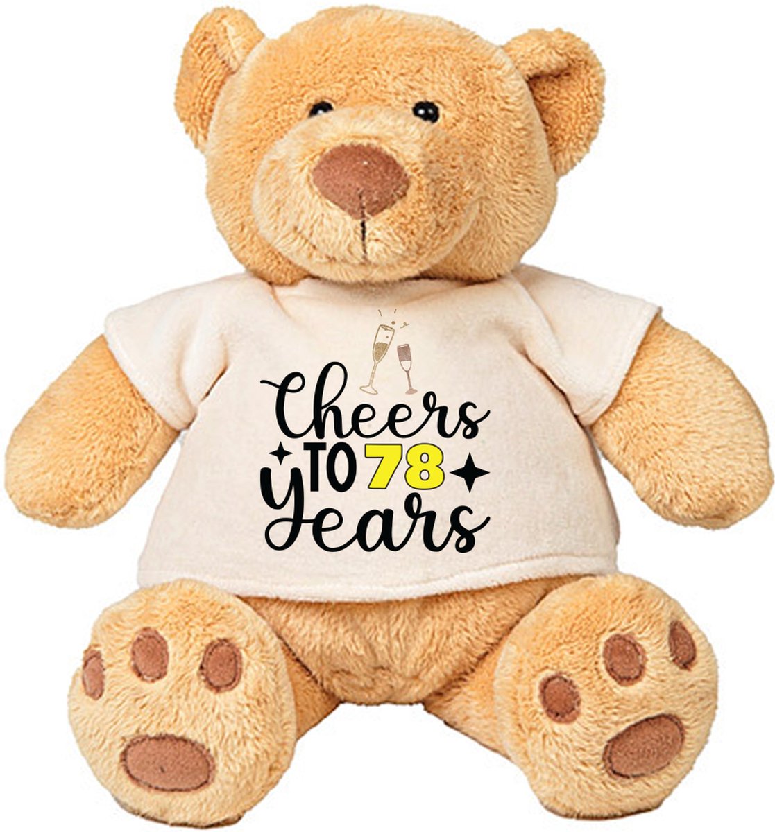 Teddy Beer Cheers To 78 Years - jarig - cadeau - verjaardag - knuffel