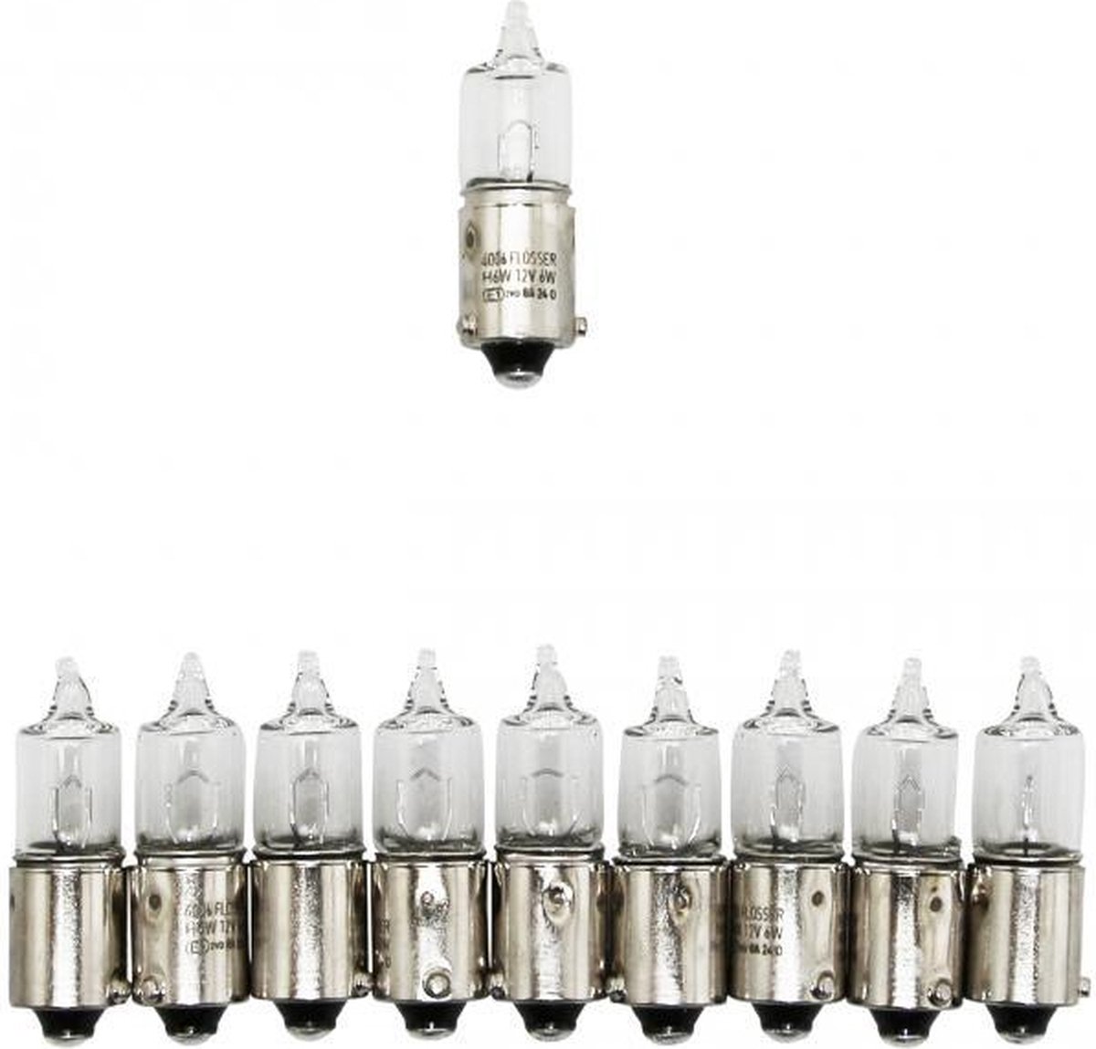 Ampoule Flosser pour auto moto BAX9s12V 6W / 4006 Neuf