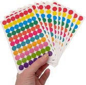 10 vel Stippen Stickers - 11 kleuren - 770 stickers - 11MM - Stickertjes voor Journal, Planners, Agenda, Knutselen, Organisatie
