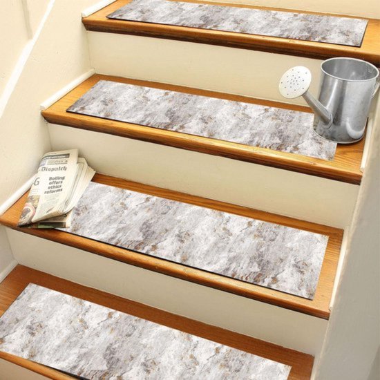 ANRO Trapmatten, rubber, noppen, voor buiten en binnen, antislip, 90 x