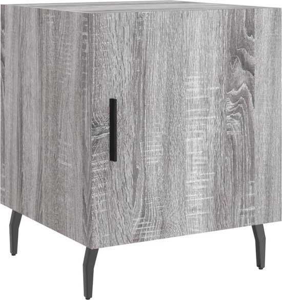 Bijzettafel Massief houten bijzettafel Scandinavisch modern minimalistisch klein appartement woonkamer eiken leisteen bank hoek slaapkamer opbergtafel Bijzettafel voor Bank