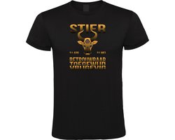Sterrenbeeld - Stier - Unisex T-Shirt - M - Zwart