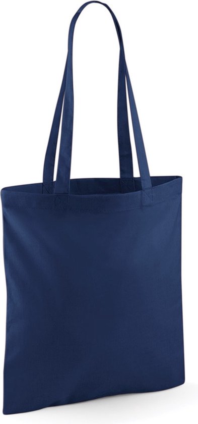 Sac en coton marine 42 x 38 cm