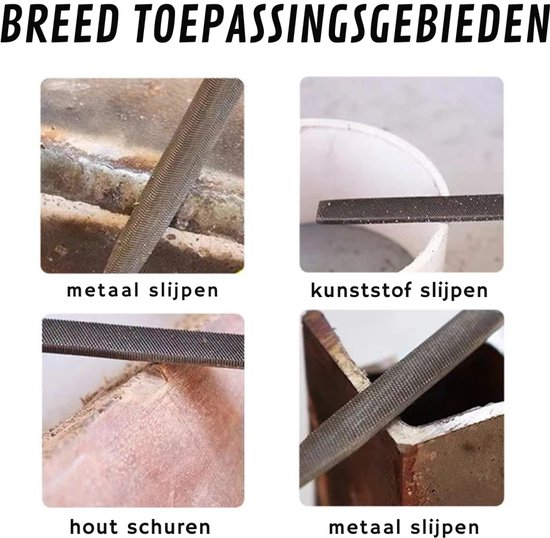 Breed toepassingsgebied: metaal slijpen, kunststof slijpen, hout schuren.