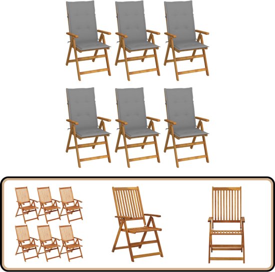 Tuinstoelen 2 st met kussens massief teakhout
