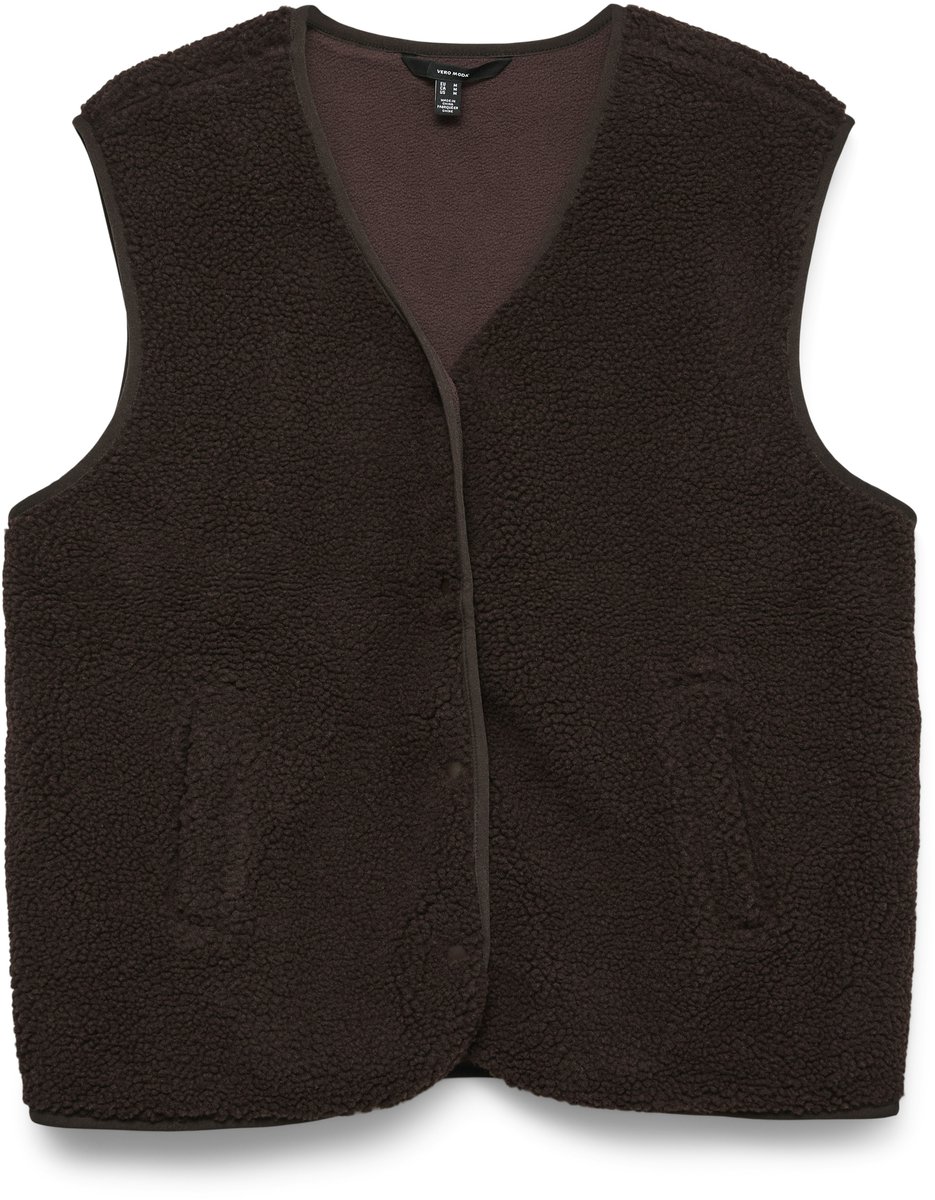 VERO MODA - VMJOSEFINE SL TEDDY GILET EXP - Dames - Gewatteerde jassen
