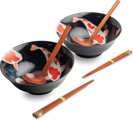 Japanse Sushiset blauw 4 x 1 Set - Snelle levering, 1-2 dagen