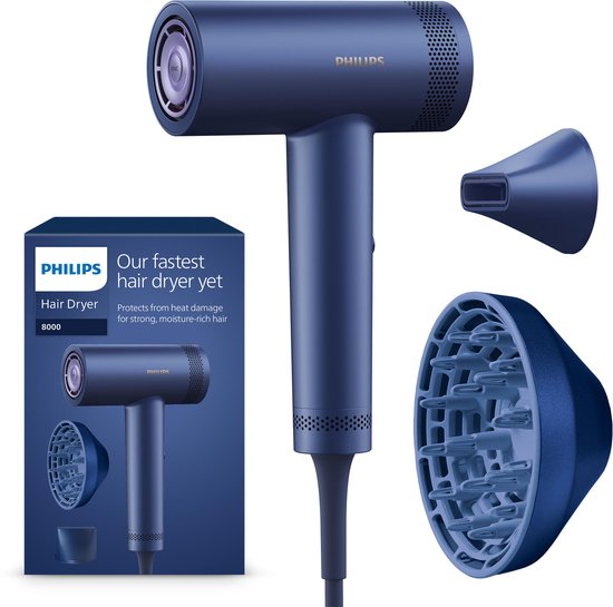Philips Haardroger 8000 Series – Föhn – Blauw - BHD839/10 - Philips - €145,00