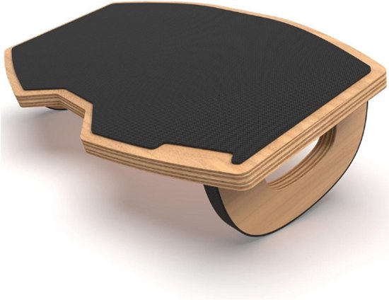 Foto: Houten voetensteun bureau beensteun ontworpen in duitsland antislip voetsteun met kantelfunctie comfortabele voetenbank voor kantoor footrest als accessoire voor thuiskantoor