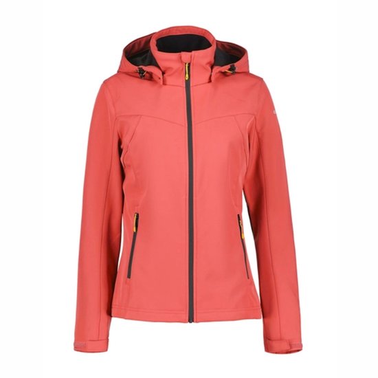 Veste softshell Icepeak Brenham pour femme, couleur canneberge, taille 34
