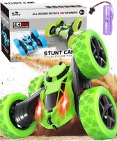 Boncy® Bestuurbare RC Auto Offroad - 360 Stunt Groen - Jongens Meisje Volwassenen - Speelgoed Binnen & Buiten - Afstandbestuurbaar Race Drift Car - Afstandsbestuurbaar Raceauto Accu - Stuntauto - Bestuurbaar Snel Elektrisch Autos Afstandsbediening