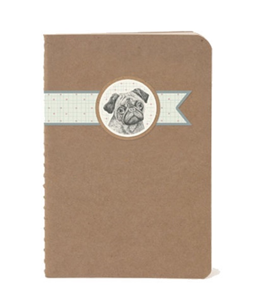 Notebook Pug 9x14cm