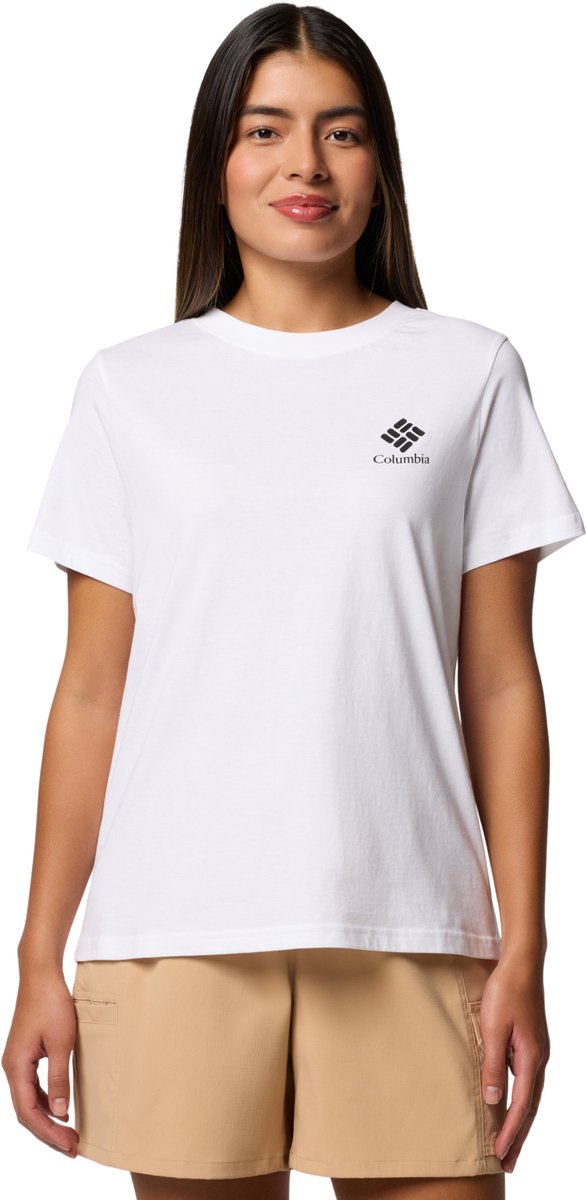 Columbia Rolling Bend Graphic SS Tee Vrouwen T-shirt Wit