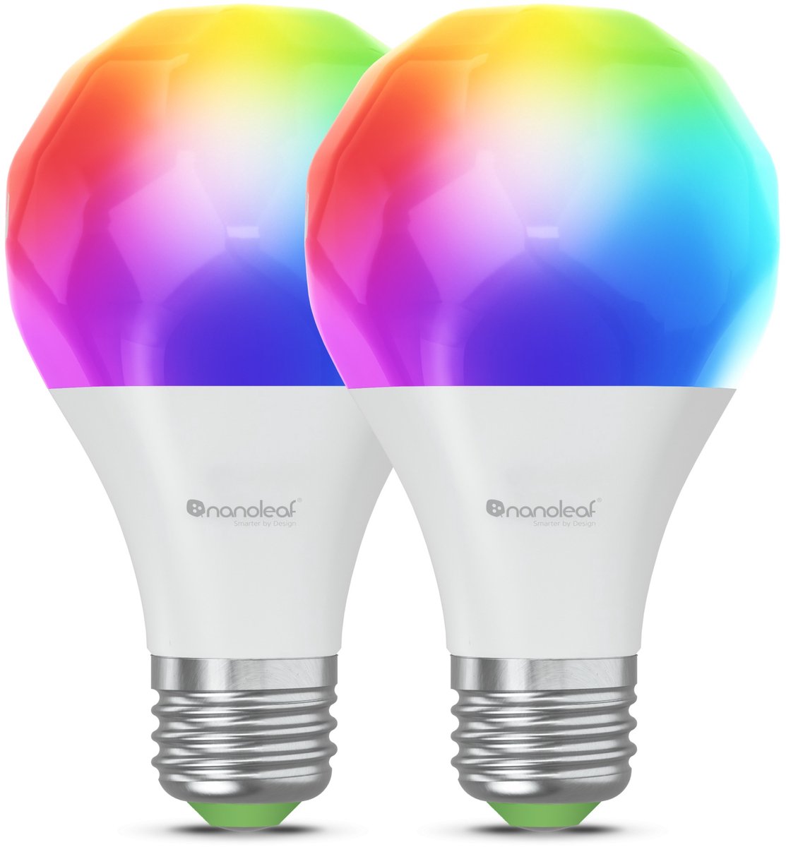 Nanoleaf Matter A19 Smart Bulb - Slimme verlichting - E27 - RGB - 2 Stuks - Apple Home/Google Home/Amazon Alexa