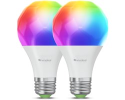 Nanoleaf Matter A19 Smart Bulb - Slimme verlichting - E27 - RGB - 2 Stuks - Apple Home/Google Home/Amazon Alexa