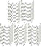 Deuba 100 Clips De Vitrage Pour Serre - Métal Inoxydable 1,5mm Type W