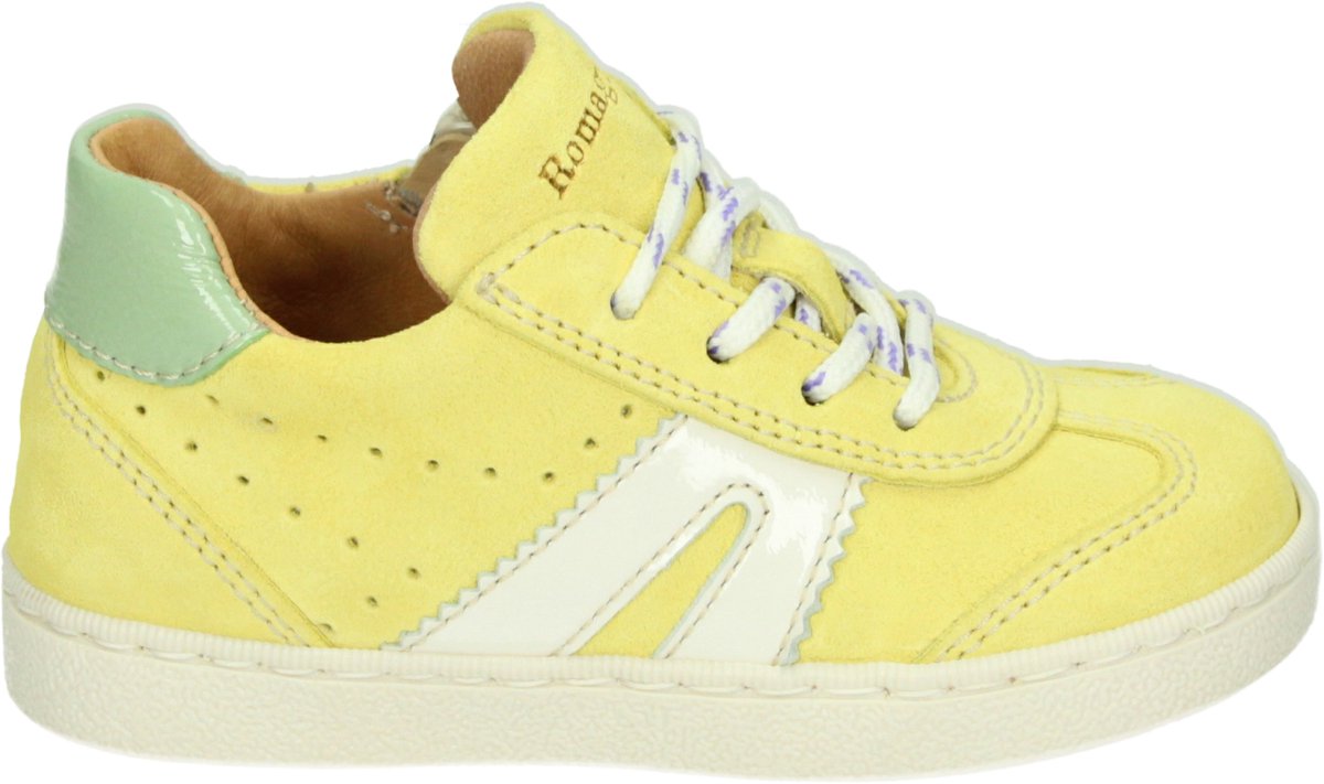 Romagnoli - 6220R069 - Half-hoogMeisjesKindersneakers - Kleur: Geel - Maat: 26
