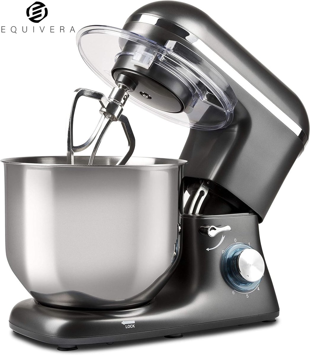 Equivera Deegmachine - Kneedmachine - Deegmixer - Keukenmixer - Keukenmachine