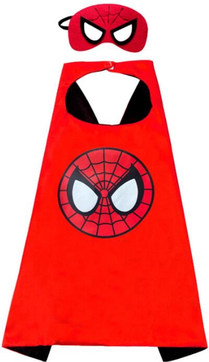 Joya Kids® Set van 2 Spinnen en Super man held Cape en Masker Set | Superhelden verkleedpak | Spider en Super pak | Cape | Masker | Kostuum jongens — afbeelding 4