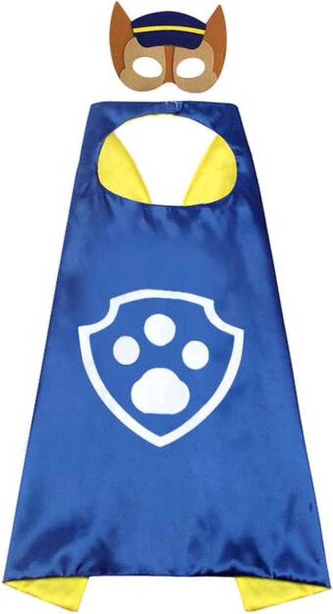 Joya Kids® Set van 2 Chase en Skye Verkleedset | High Way Patrol Cape Chase Skye | Carnavalskleding kinderen | Kostuum | Verkleedpak Kind | Verkleedkleren | Paw Pak Verkleedkleding | Masker en kostuum — afbeelding 3