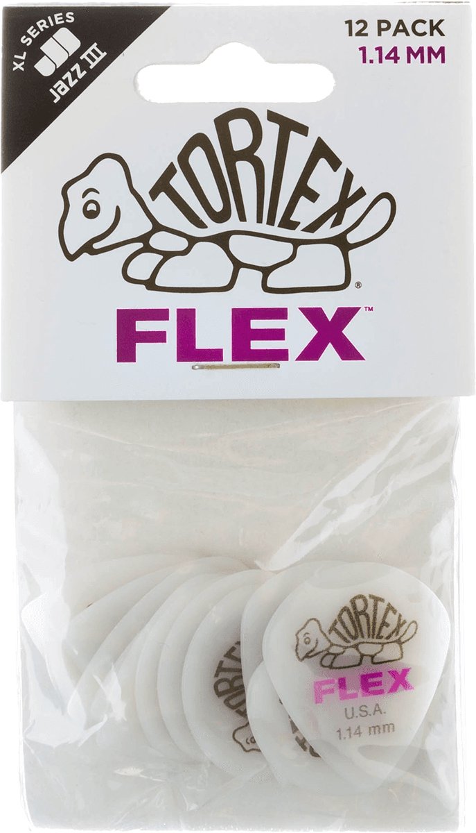 Jim Dunlop - Flex Jazz III XL - Plectrum - 1.14 mm - 12-pack