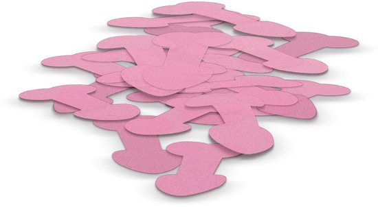 1x pièces Pénis rose canon à confettis 28 cm - Fournitures pour enterrement de vie de garçon - Dames