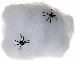Decoratie spinnenweb zakjes - 20 gram - Halloween/Horror - feestartikelen/versieringen