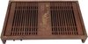 Stockage de l'eau à Thee chinois Gongfu avec drain, Groot format 28 x 43 cm, décoration d'intérieur, Set à thé en bois pour la maison et le bureau (orchidée noire claire)